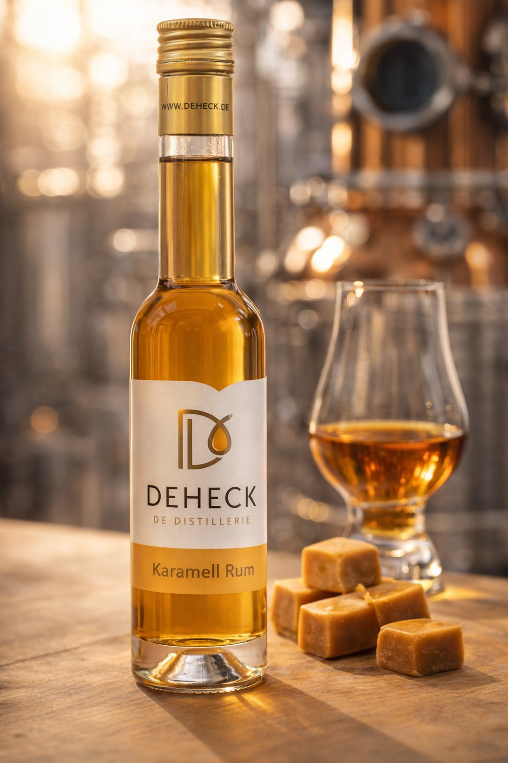 Deheck Karamell-Likör mit Rum verfeinert