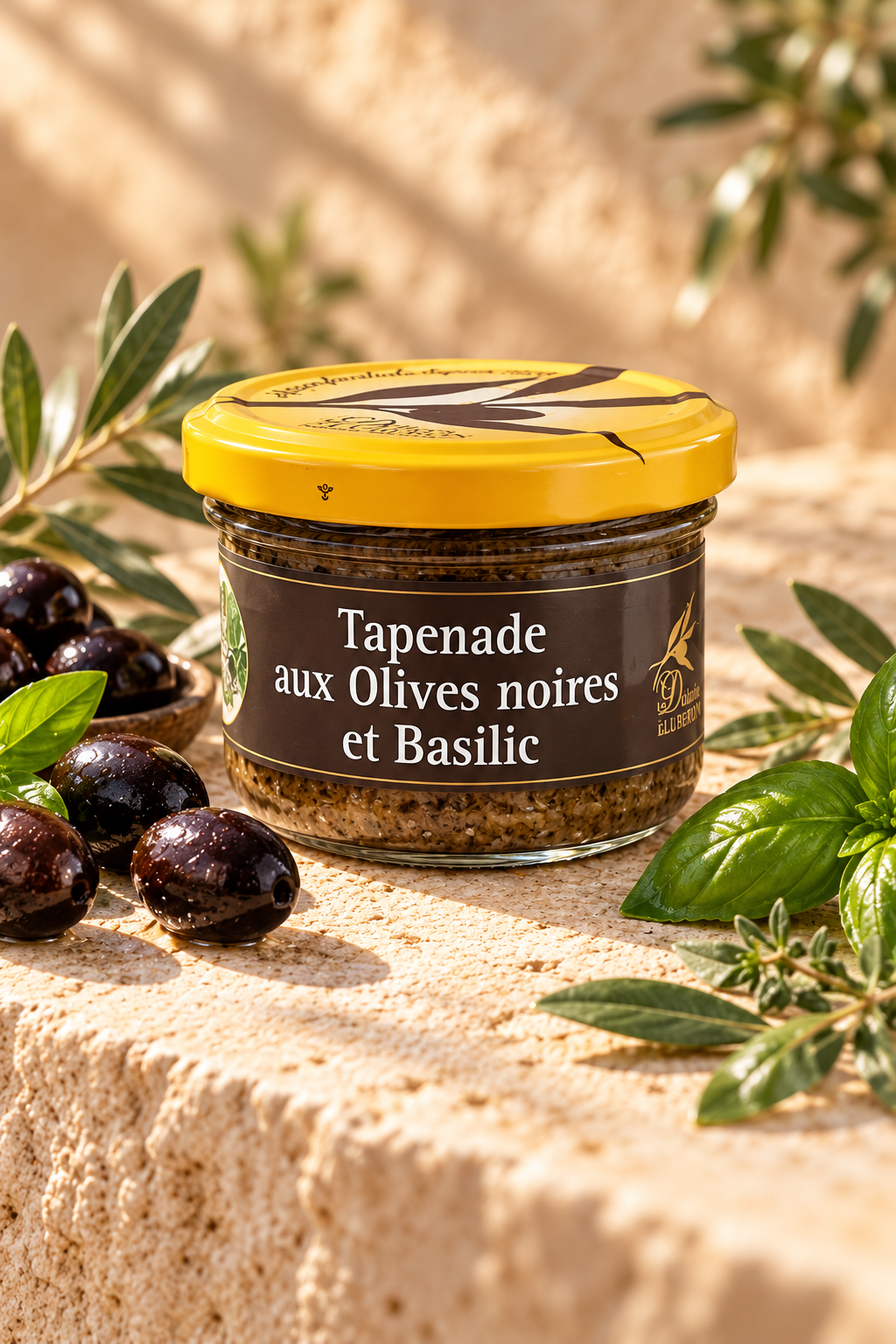 Tapenade Noire (Schwarze Tapenade mit Basilikum)