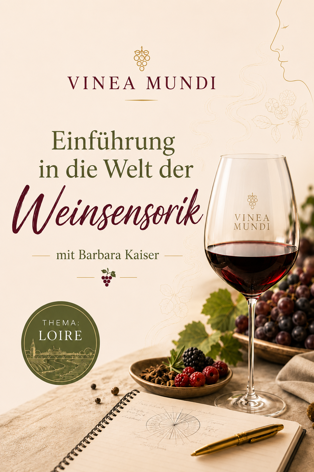 15.10.2026, 19:00 Uhr - Einführung in die Welt der Weinsensorik