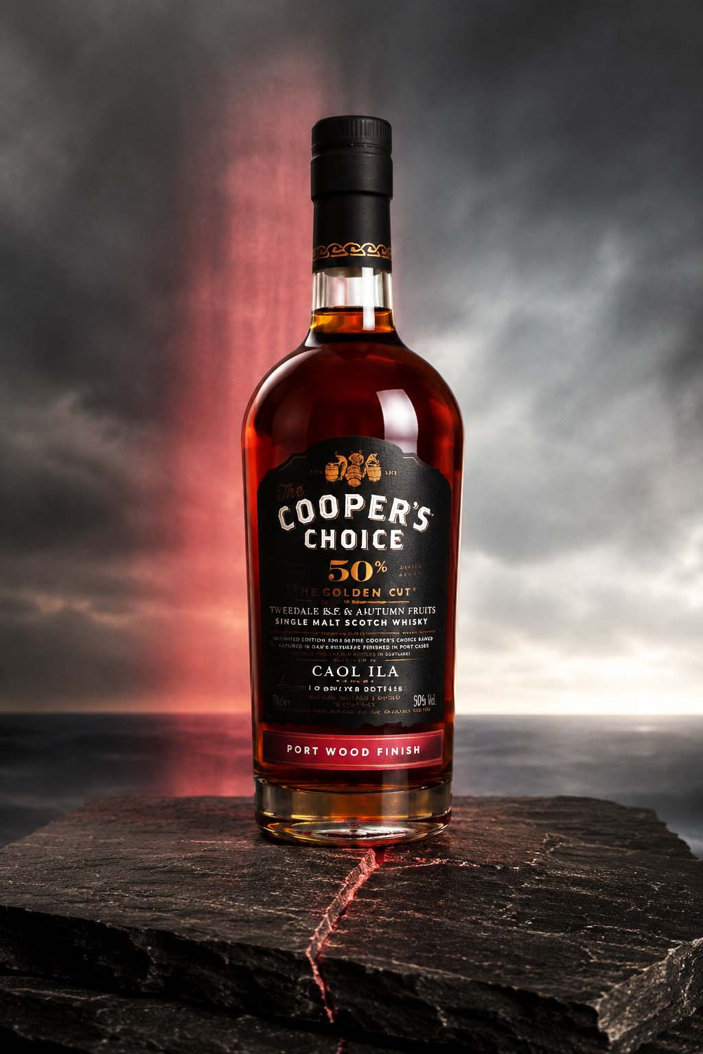 Cooper's Choice The Golden Cut Collection Caol Il Port Wood Finish